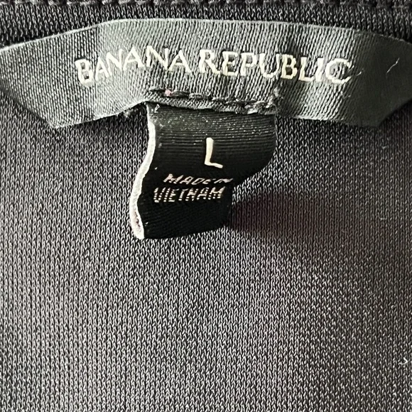 Banana Republic blouse Black Goth editorial v neck‎ Top babydoll - Picture 2 of 6